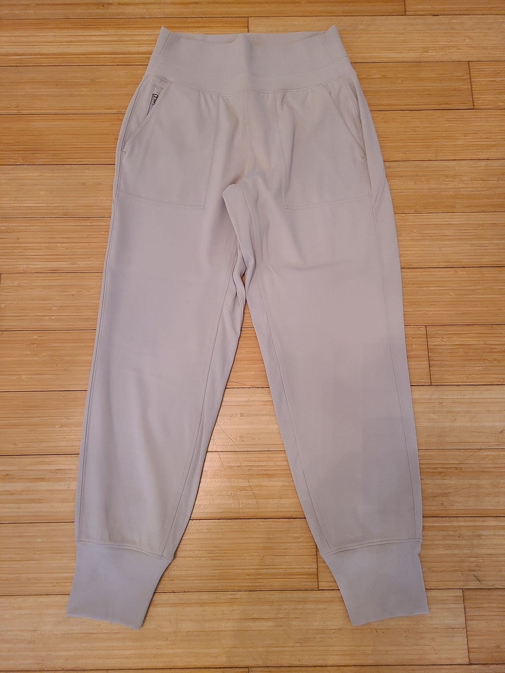 Athleta Pale Gray High-Rise Jogger Sweatpants
